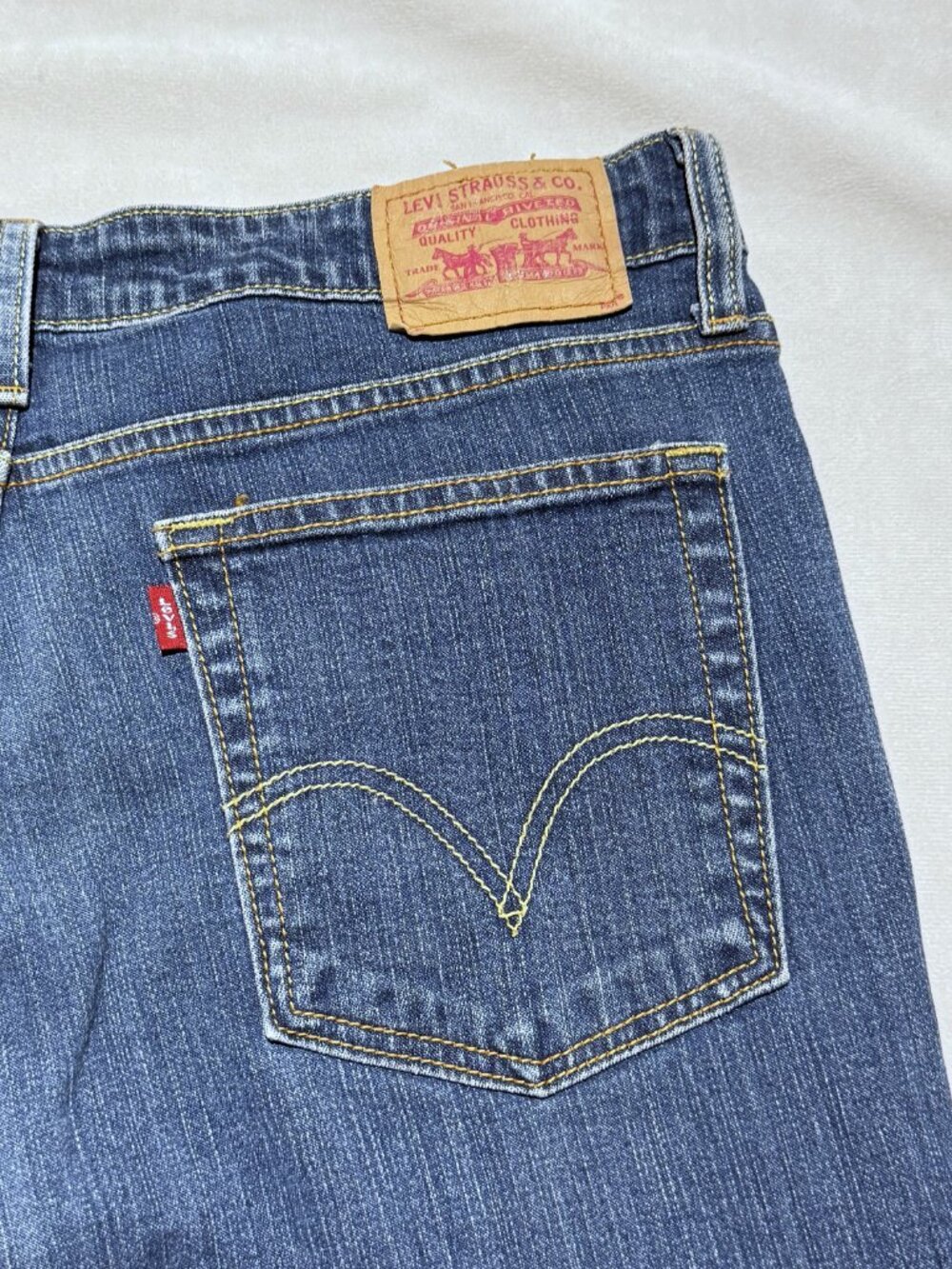 Levi's 518 Juniors Bootcut Jeans 13L Blue Low-Rise Stretch Classic 5 Pocket